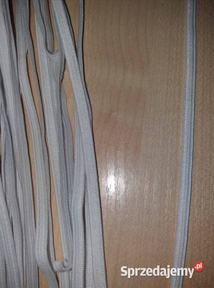 Guma biała 5mm miękka elastyczna dziana 100 Złotniki Kujawskie