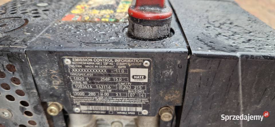Silnik hatz 1b20 zagęszczarka Piła skoczek Namysłów