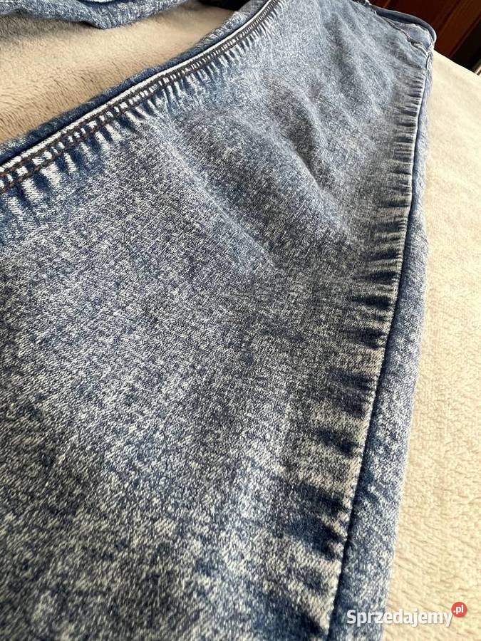 Jeansy spodnie skinny dżinsy rurki niebieskie