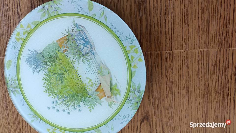 Szklana obrotowa patera piękne żywe wiosenne Zamość