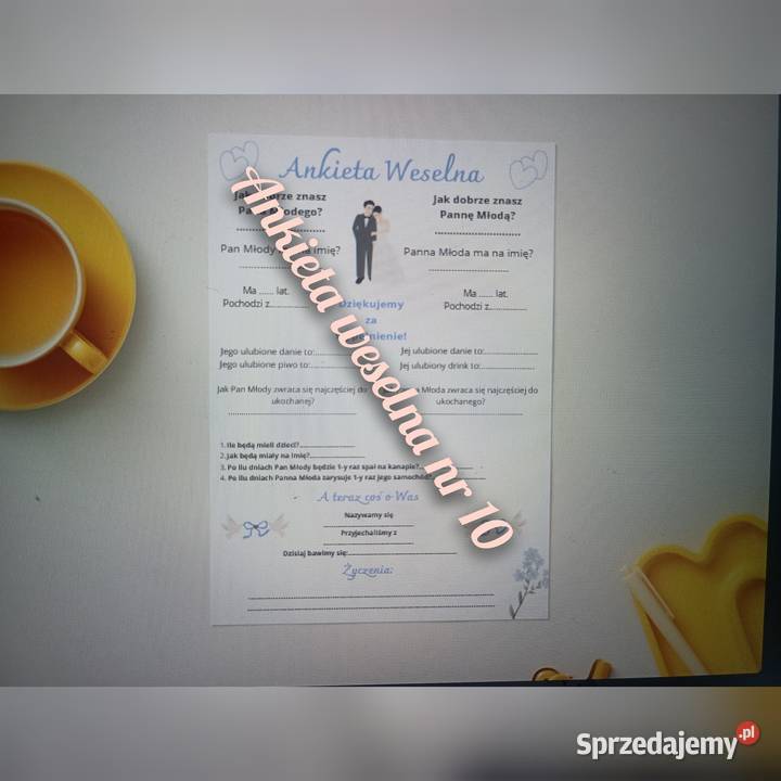 Ankieta weselna pdf Radom sprzedam