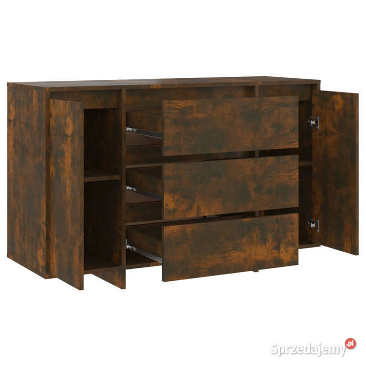 Komoda z 3 szufladami przydymiony dąb 120x41x75 Warszawa