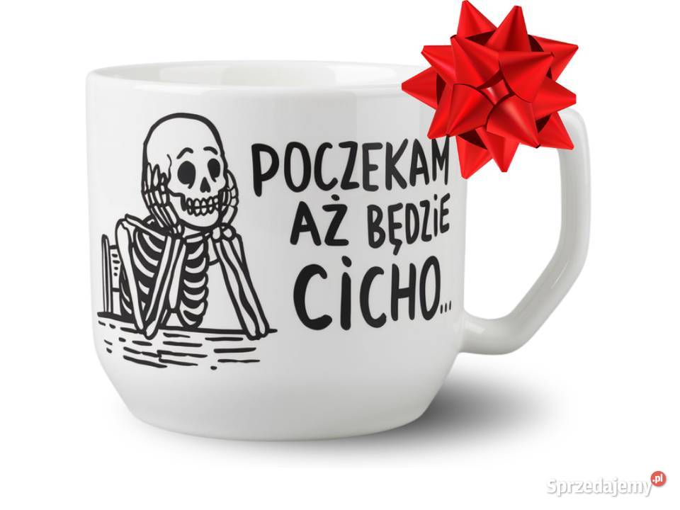 Kubek Ceramiczny Ręcznie Malowany SZKIELET 300ml Dobrzykowice