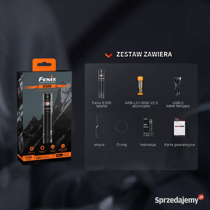 Latarka LED Fenix E35R Warszawa