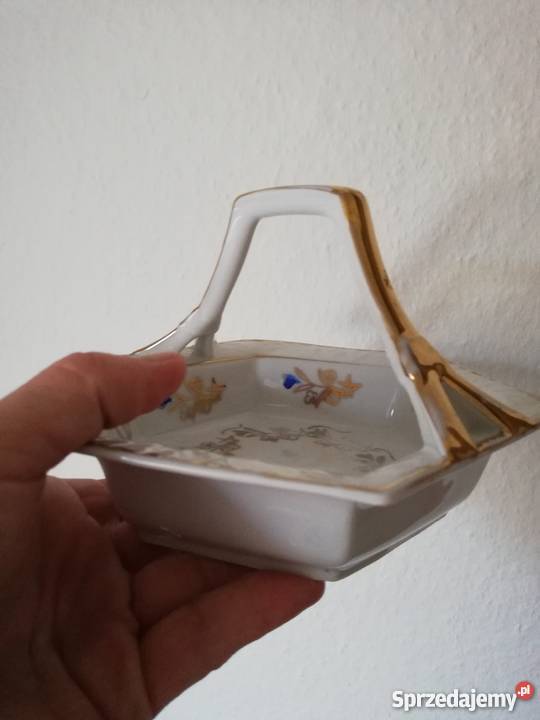 Stara porcelana koszyczek patera Ropa