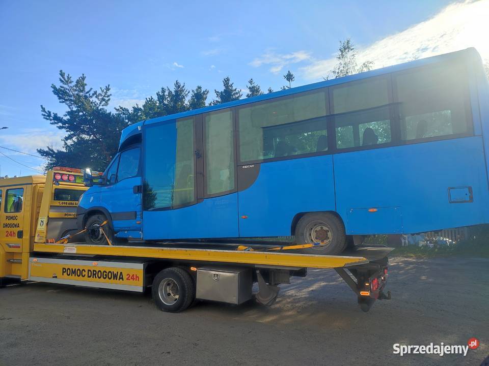 omoc drogowa Transport maszyn Laweta Autolaweta Teresin Kampinos Sochaczew