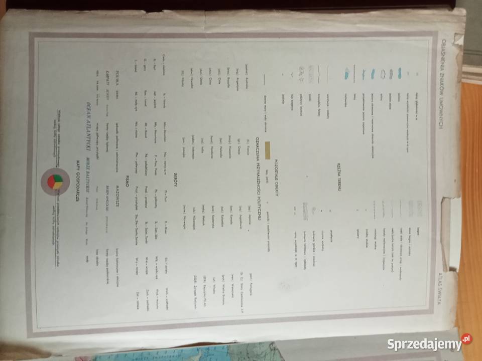Atlas Świata PWN 1962 Encyklopedia Książki 1954 Skawina