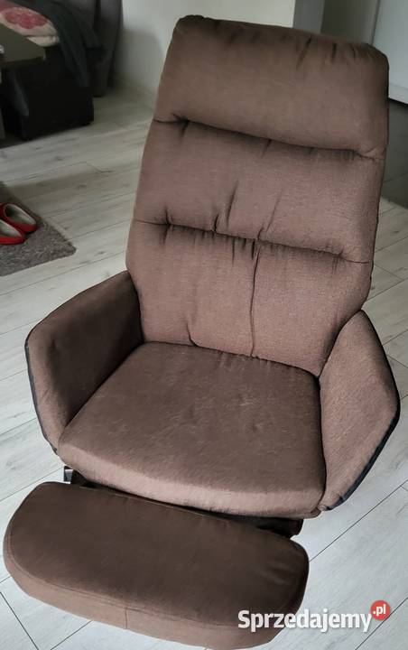 Fotel Rozkładany z Podnóżkiem ikea empik Puszczykowo sprzedam