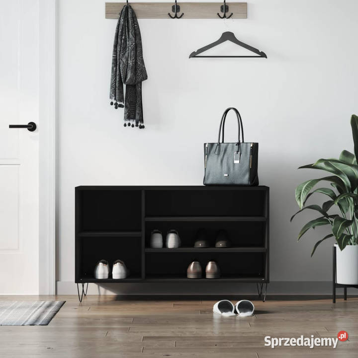 Szafka na buty czarna 102x36x60 materiał Warszawa