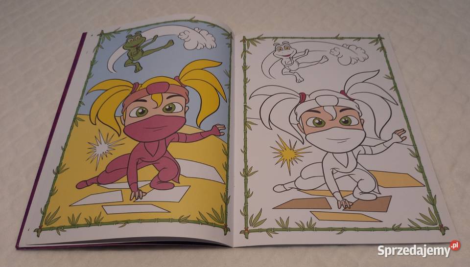 Animated colouring book Ninja friends