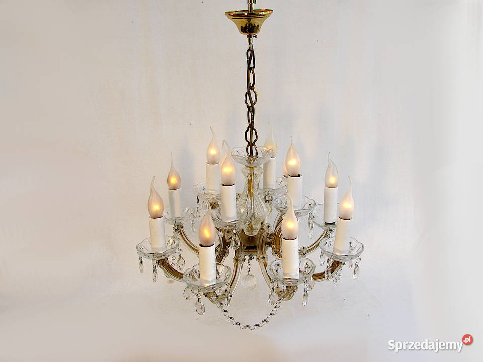 Żyrandol Kryształki 12 ramion zachodniopomorskie Szczecinek