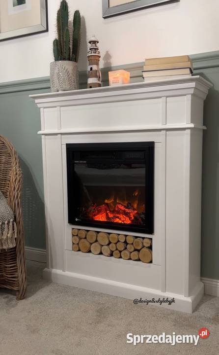 Komienk Flame wkład elektryczny Aflamo drewno mazowieckie