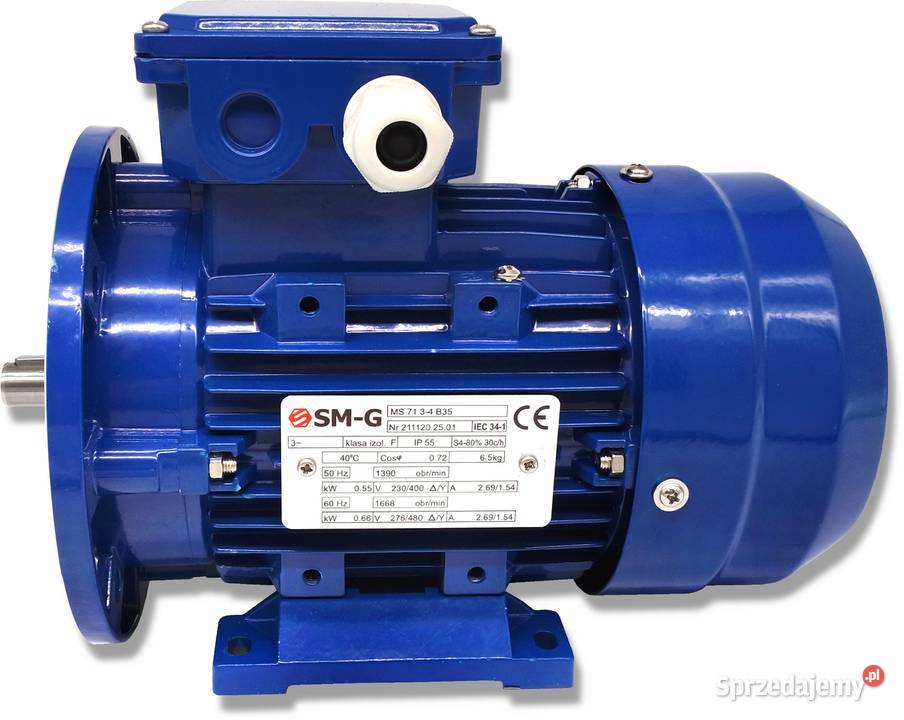 SILNIK 3FAZOWY 055kW 400V 1390ob W14 B35 Pozostałe Solec Kujawski
