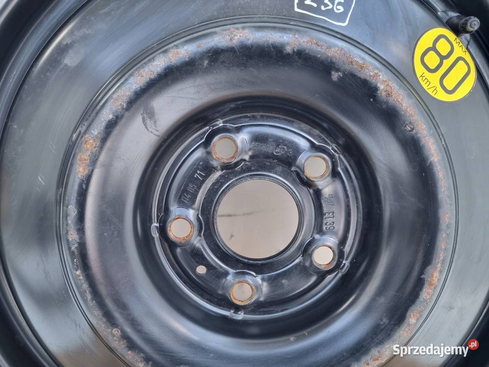 KOŁO DOJAZDOWE Toyota Auris dojazdówka 12570 R17 Chełm