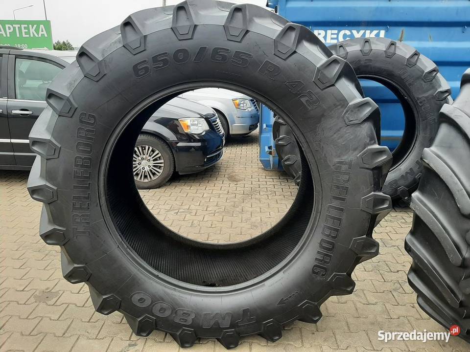 Opona używana rolnicza 65065R42 TRELLEBORG TM800 podlaskie Zaścianki sprzedam