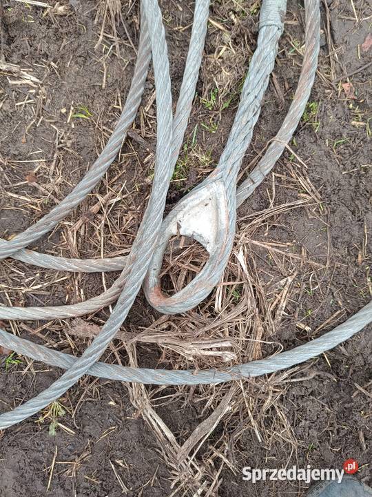 Gruba Stalowa lina holownicza 12m Skwierzyna