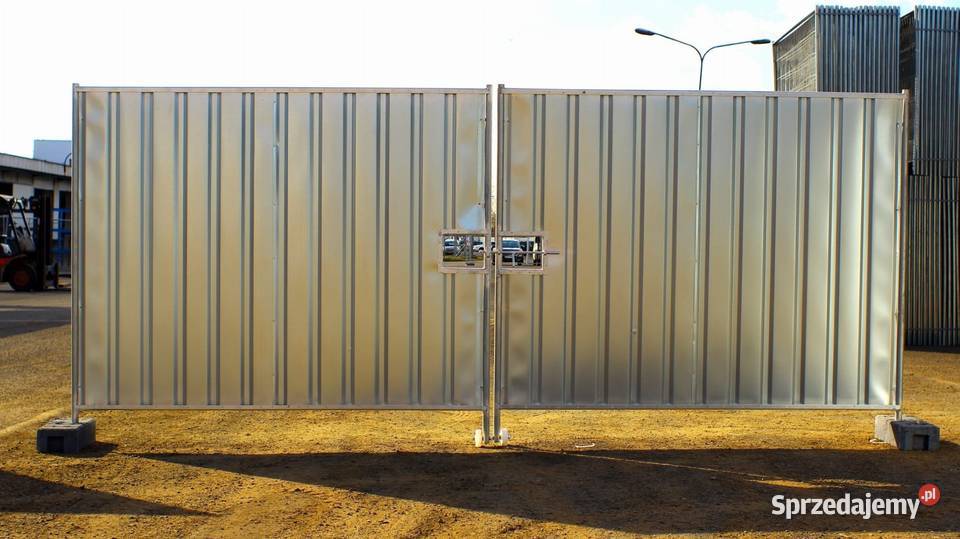 Brama dwuskrzydłowa pełna z blachy trapezowej 47 Szczecin