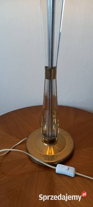 Piękna lampa na kryształowej kolumnie łódzkie Skierniewice