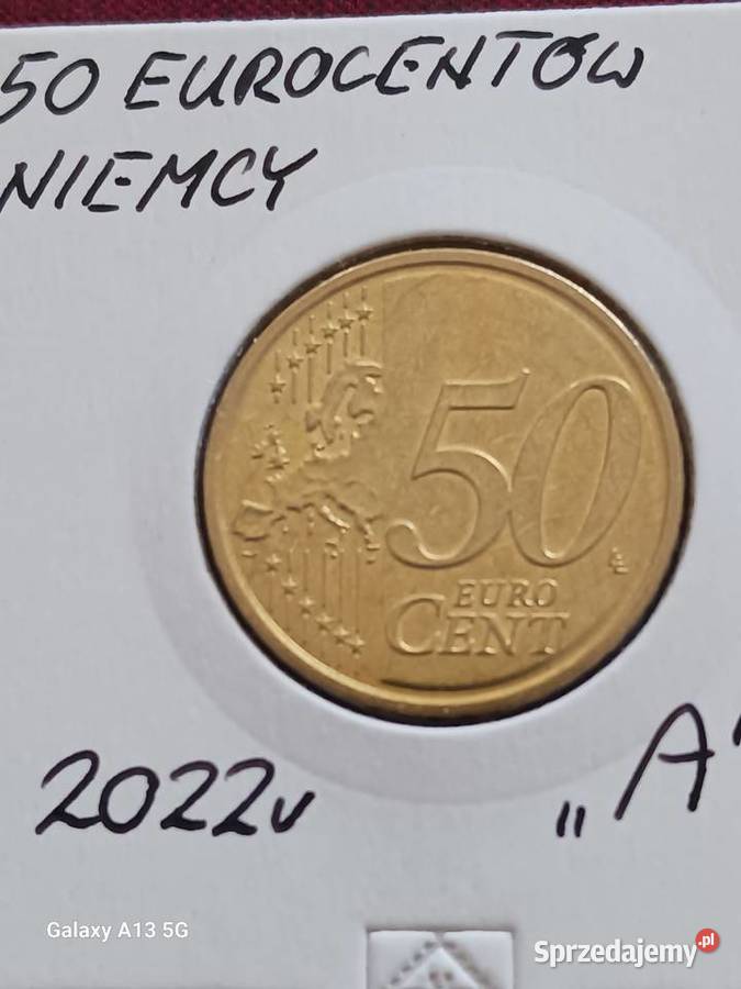50 Eurocentów Niemcy 2022 r menA Konin