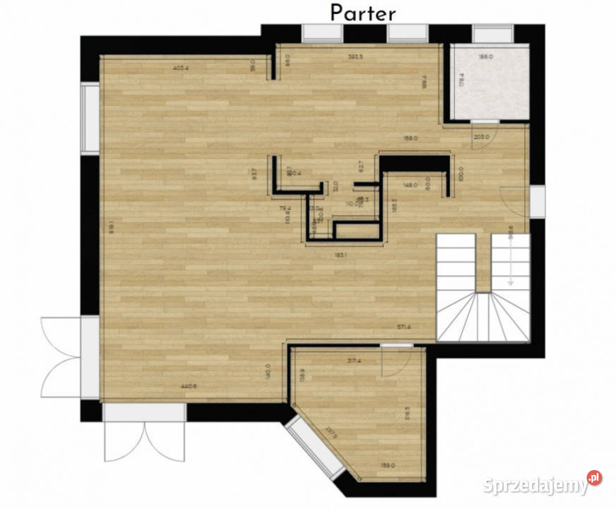 Dwupoziomowy apartament 16224 m z ogrodem i Łódź