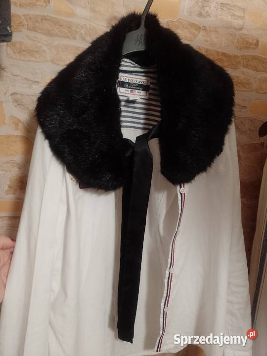 Czarny Futrzany kołnierz z Londynu Top Vintage Dodatki