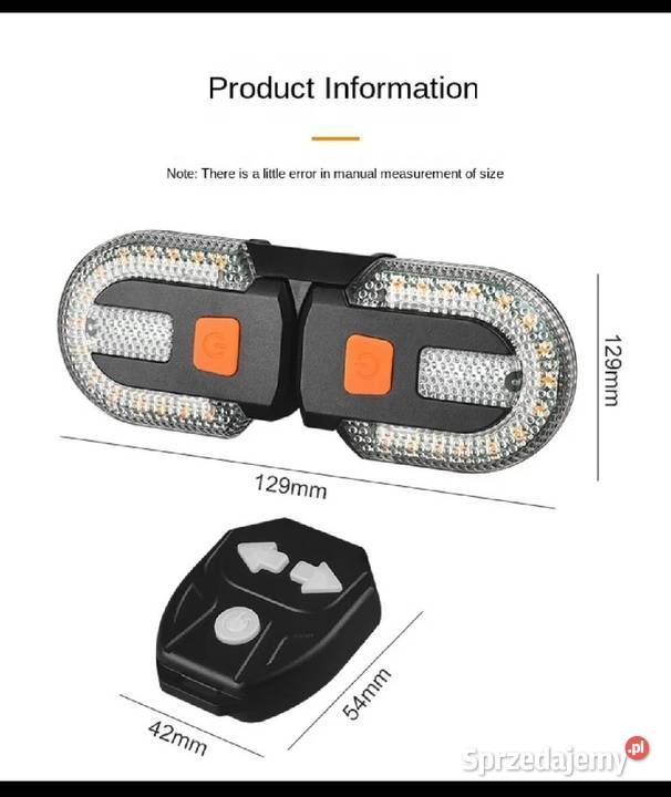 BEZPRZEWODOWY Kierunkowskaz Rowerowy USB Andrychów