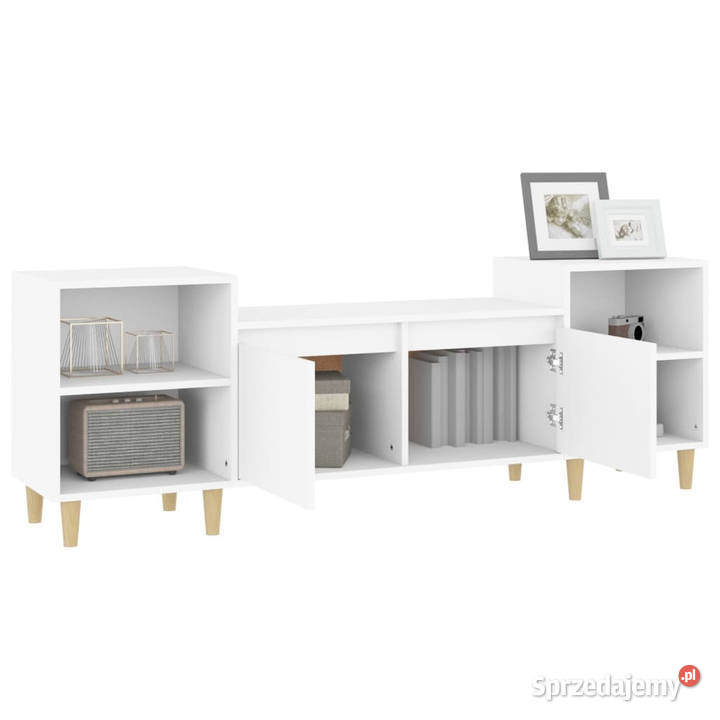 Szafka pod TV biała 80x36x50 materiał mazowieckie