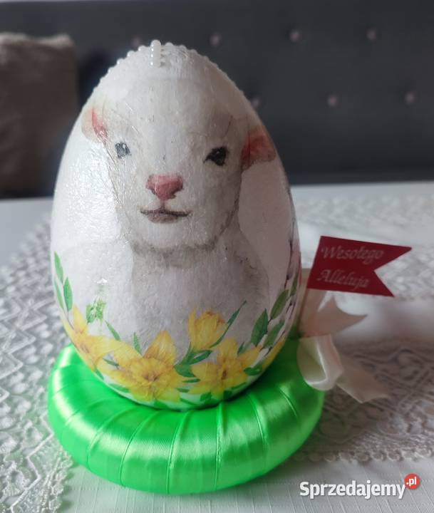 Pisanka wielkanocna baranek Roków
