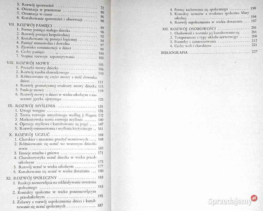 Rozwój psychiczny dzieci Maria Przetacznikowa lubelskie Chełm sprzedam