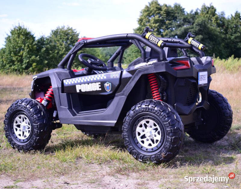 Autko na akumulator MEGA BUGGY UTV POLICJA jeep Myszków