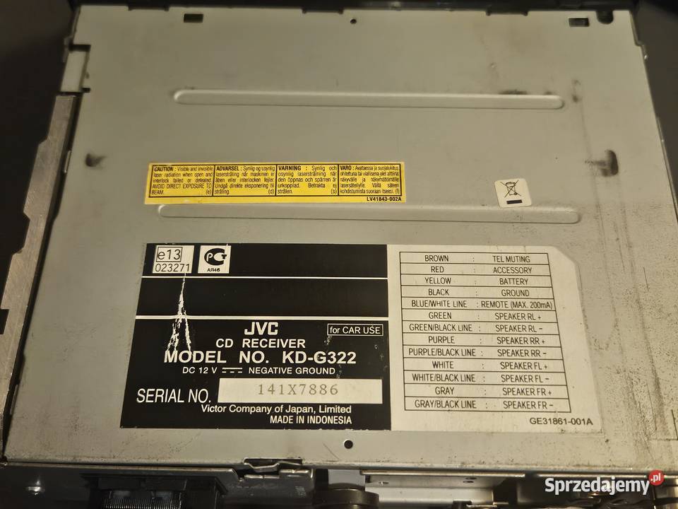 JVC Radio samochodowe Warszawa