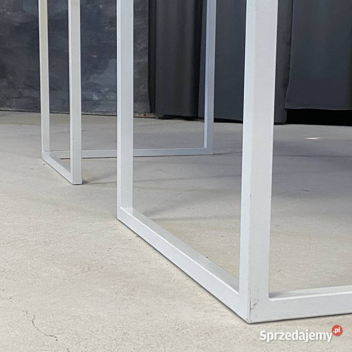 Biurko nowoczesne białe 18080 metalowa podstawa 77cm zachodniopomorskie Budno