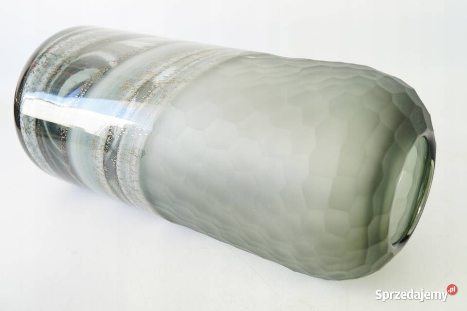 Nowoczesny szklany wazon DESIGN 50 ciekawy Gizałki