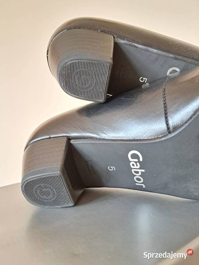 Czółenka czarne mały obcas Gabor Comfort r 385 5 Łódź sprzedam