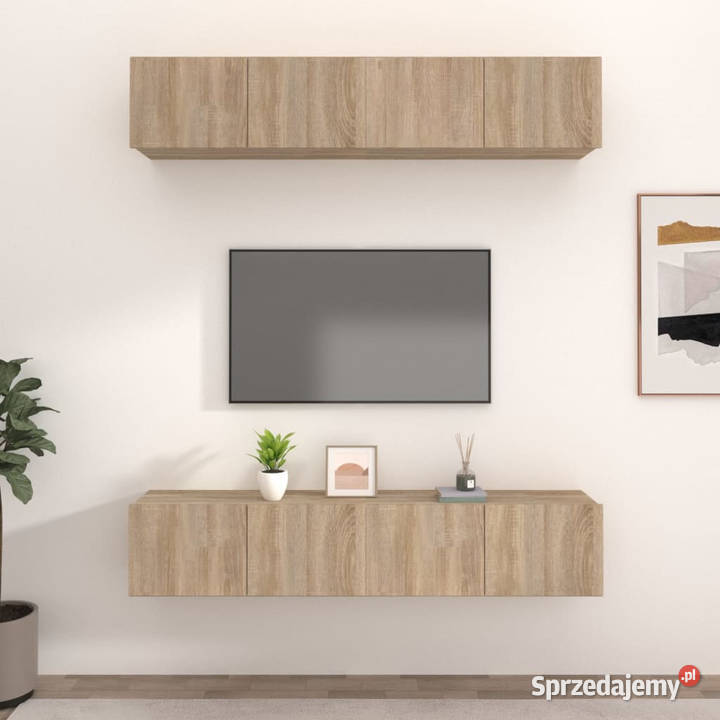 Ścienne szafki TV 4 dąb sonoma 80x30x30 Warszawa