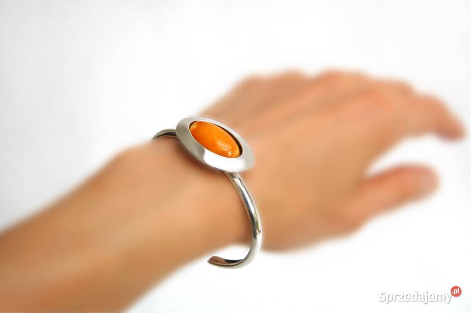 Wisior i bransoletka bursztyn bałtycki mleczny Lublin