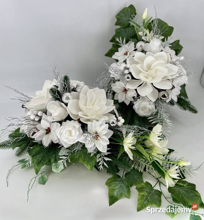 Elegancki komplet świątecznych wiązanek Latosówka