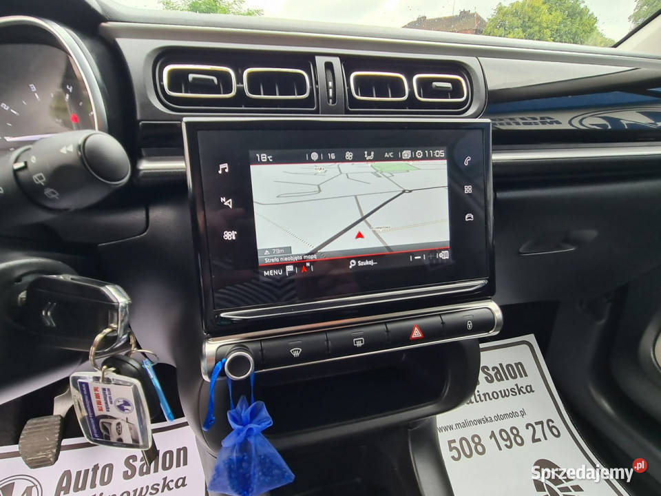 Citroen C3 Navi Kamera PDC Półskóry Full Led immobilizer Wągrowiec
