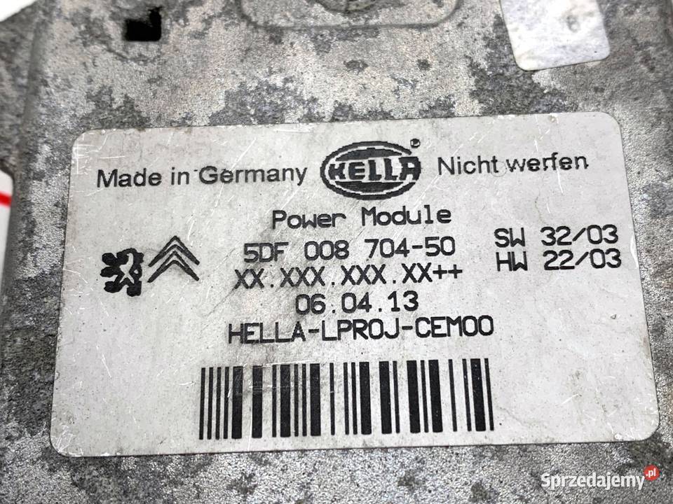 PRZETWORNICA XENON PEUGEOT 407 5DF00870450 MODUŁ