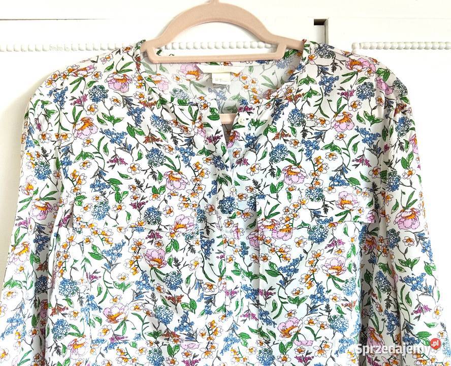 Krótka sukienka HM koszulowa w kwiaty 36 S Szczecin sprzedam