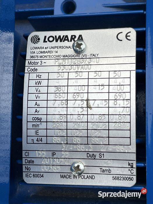 Pompa LOWARA SHF 50125 4KW 3684m3h H 23312m NOWA Tuliszków