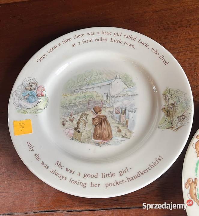 Talerzyk z bajkami Mrs Twiggy Winkle Wedgwood Gdańsk sprzedam