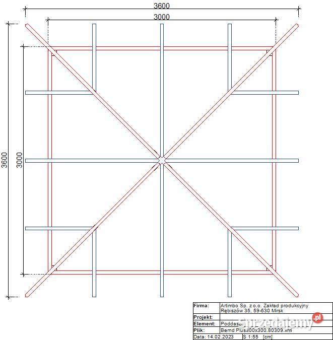 Altana Altanka ogrodowa Wiata drewniana