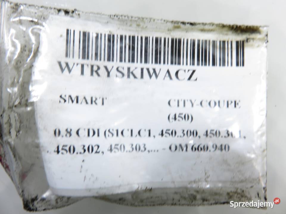 WTRYSKIWACZ SMART CITYCOUPE 450 08 CDI