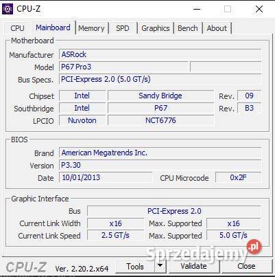 ASRock P67 PRO3 B3 Intel Core i52500K 100 DDR3 2133