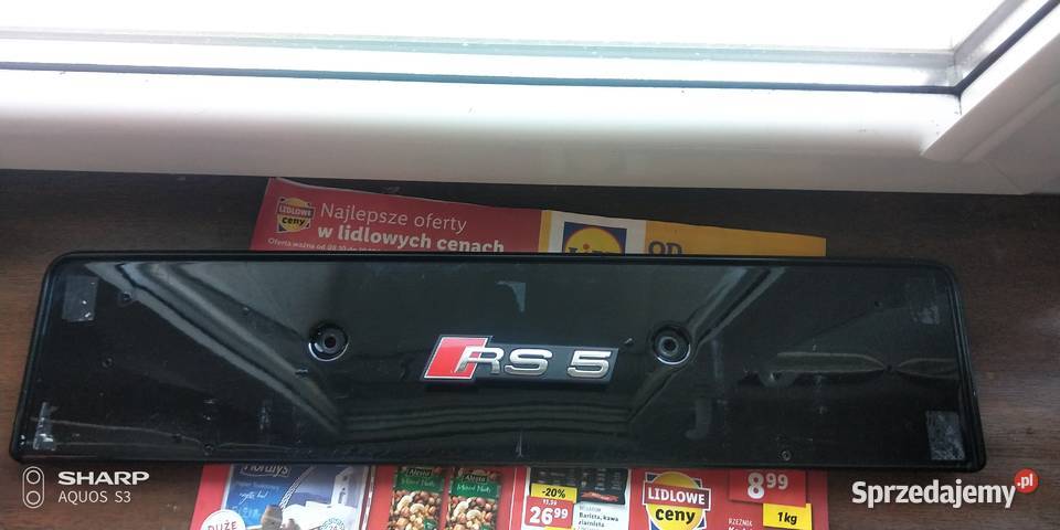 Audi A5 RS5 podkładka pod tablicę Łódź