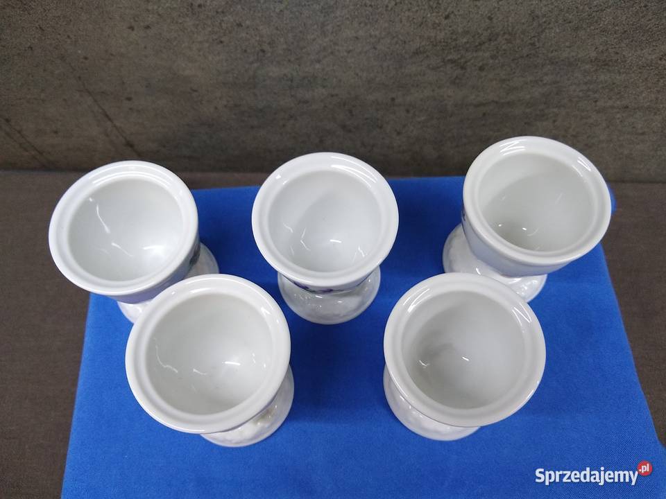 Kieliszki jajka Rosenthal Biała Sommerstrauss wielkopolskie