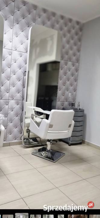 Lustro i fotel fryzjerski pomorskie Pruszcz Gdański