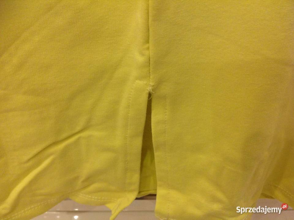 Spódniczka Żółta Ołówkowa Dresowa Damska ESILLA Odzież damska lubuskie Nowa Sól