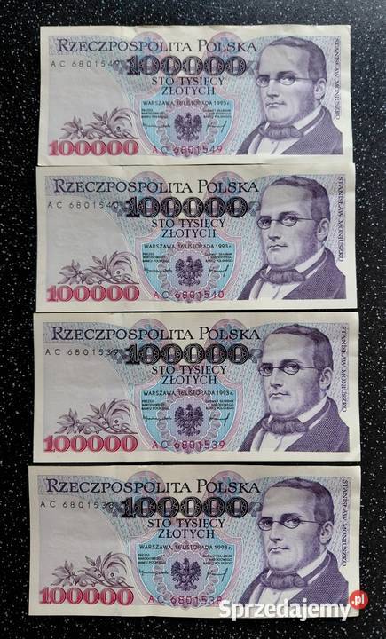 Banknoty 10000 Moniuszko Katowice